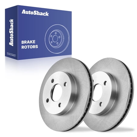 AutoShack Front Brake Rotors for Chevrolet, Saturn & Pontiac, Cobalt 2005-2010 Ion 2003-2007 G5 2007-2010 Pursuit 2005-2006, FWD L4 2.0L 2.2L 2.4L - 10.08" (256 mm), 4-Lug