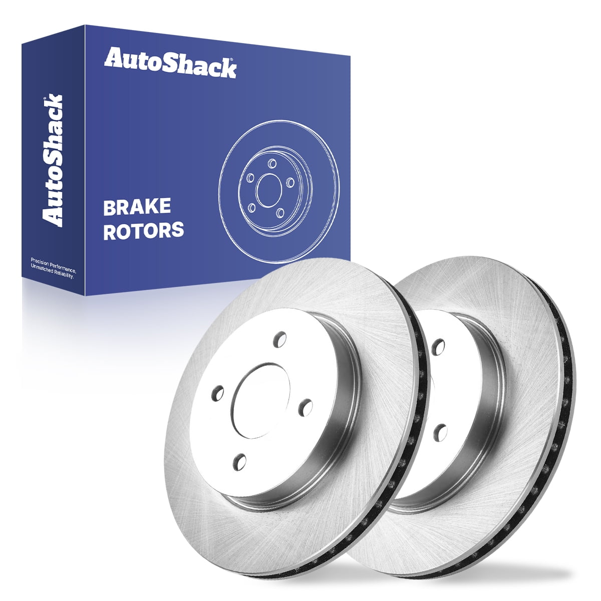 AutoShack Front Brake Rotors for Nissan, Versa 2012-2019 Versa Note 2014-2019 Micra 2015-2019, FWD L4 1.6L - 10.24" (260 mm), 4-Lug