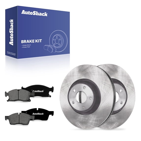 AutoShack Front Brake Rotors & Premium Pads for Jeep & Dodge, Grand Cherokee 2011-2017, 2021 Durango 2011-2016, AWD RWD V6 3.0L 3.6L V8 5.7L 6.4L - 13.78" (350 mm), 5-Lug