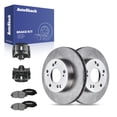 thumbnail image 1 of AutoShack Front Brake Rotors, Premium Pads & Black Calipers for Honda, Civic 2006-2011, FWD L4 1.8L - 10.31" (261.9 mm), 5-Lug, 1 of 4