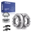 thumbnail image 1 of AutoShack Front Vented Brake Rotors + Premium Ceramic Pads + Calipers 8-PC Brake Kit Replacement for 2003-2017 Chevy Express 3500 2003-2017 GMC Savana 3500 2009-2019 GMC Savana 4500 12.8" (325 mm), 1 of 5