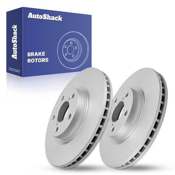 AutoShack Front Brake Rotors for Subaru, Ascent 2019-2024, AWD H4 2.4L - Coated - ArmorStop - 13.15" (334 mm), 5-Lug