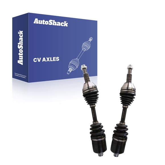 AutoShack Front CV Axle Shaft Assemblies for Chevrolet, Pontiac & Saturn, Malibu 1997-2010 G6 2005-2010 Grand Am 1999-2005 Aura 2007-2009, FWD L4 2.2L 2.4L V6 3.1L 3.4L 3.5L, Left and Right, Pair