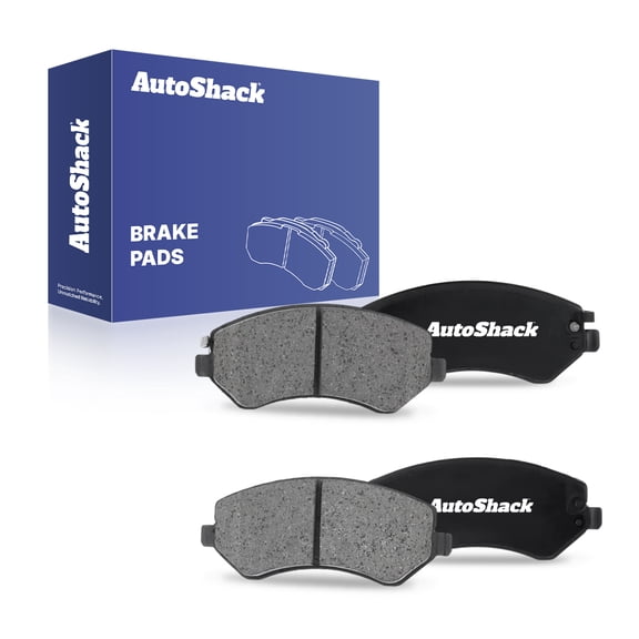 AutoShack Front Ceramic Brake Pad Set for Chrysler & Dodge, Town & Country 2003-2007 Grand Caravan 2001-2005 Caravan 2001-2007 Voyager 2001-2003, FWD AWD L4 2.4L V6 3.3L 3.8L