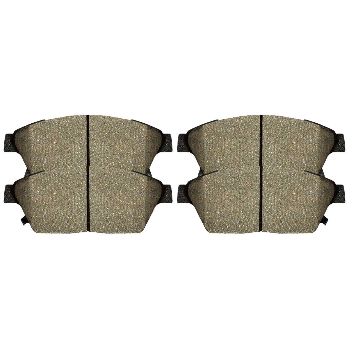 AutoShack Front Ceramic Brake Pad Kit Driver and Passenger Side