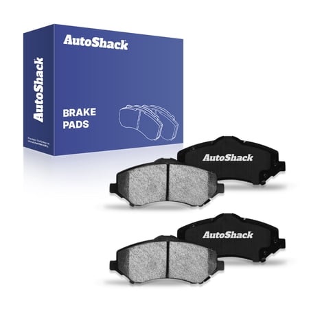 AutoShack Front Ceramic Brake Pad Set for Jeep, Dodge & Chrysler, Wrangler 2007-2017 Grand Caravan 2008-2016 Town & Country 2008-2016, FWD 4WD RWD V6 3.3L 3.6L 3.8L 4.0L