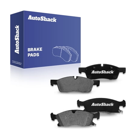 AutoShack Front Ceramic Brake Pad Set for Jeep, Dodge & Mercedes-Benz, Grand Cherokee 2017-2022 Durango 2017-2025 ML350 2012-2015, AWD RWD 4WD L4 2.0L V6 3.0L 3.5L 3.6L V8 5.7L 6.2L 6.4L