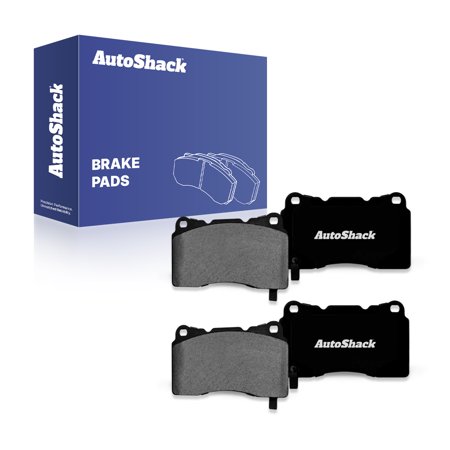 AutoShack Front Ceramic Brake Pad Set for Honda, Ford & Chevrolet, Civic 2017-2021, 2023 Mustang 2007-2014 Camaro 2016-2024, RWD FWD L4 2.0L V6 3.6L 3.7L V8 4.6L 5.0L 5.4L 5.8L 6.2L