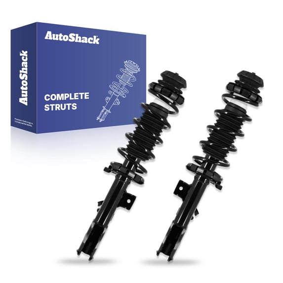 AutoShack Front Complete Strut & Coil Spring Assemblies - Driver and Passenger Side for Nissan, Kicks 2018-2024, FWD L4 1.6L