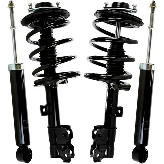 AutoShack Front and Rear Complete Strut & Coil Spring Assemblies & Shock Absorbers - Driver and Passenger Side for Nissan, Murano 2003-2007, AWD FWD V6 3.5L