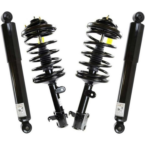 AutoShack Front and Rear Complete Strut & Coil Spring Assemblies & Shock Absorbers - Driver and Passenger Side for Honda & Acura, Pilot 2003-2005 MDX 2001-2002, AWD V6 3.5L