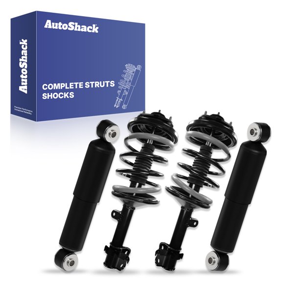 AutoShack Front and Rear Complete Strut & Coil Spring Assemblies & Shock Absorbers - Driver and Passenger Side for Honda & Acura, Pilot 2003-2005 MDX 2001-2002, AWD V6 3.5L