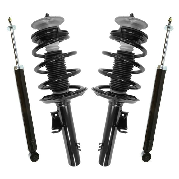 AutoShack Front Complete Strut & Coil Spring Rear Shock Absorbers | Replacement for 2004-2010 BMW X3 | 4-PC