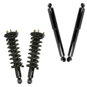 AutoShack Front and Rear Complete Strut & Coil Spring Assemblies & Shock Absorbers - Driver and Passenger Side for Nissan, Xterra 2005-2015, 4WD V6 4.0L