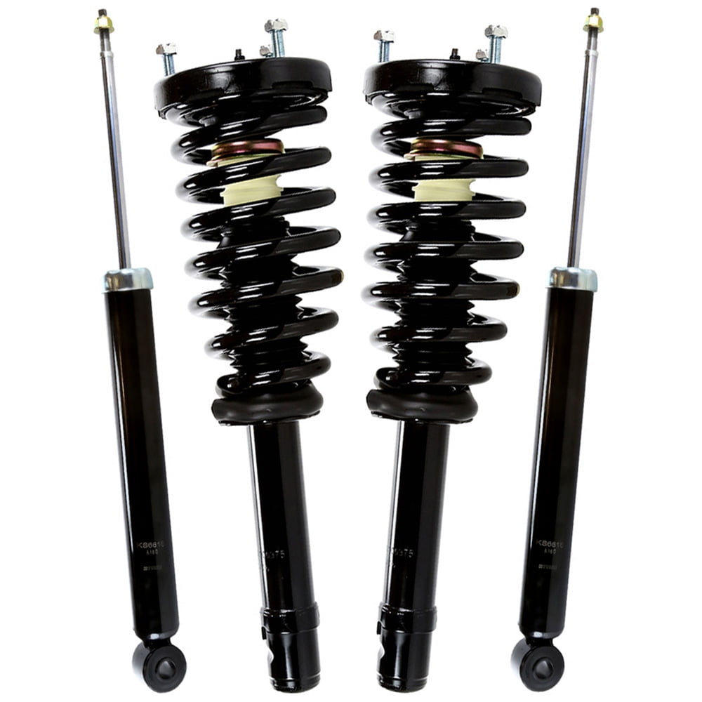 AutoShack Front Complete Strut \u0026 Coil Spring Assembly with Rear Shock Absorbers Set for 2006-2010 Hyundai Sonata 2006-2011 Azera V6 | Full-vehicle Suspension System Replacement Kit CST375-KS616