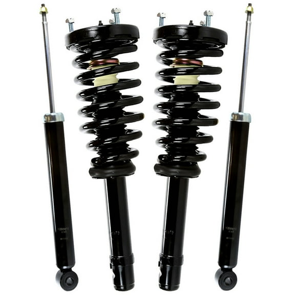 AutoShack Front and Rear Complete Strut & Coil Spring Assemblies & Shock Absorbers - Driver and Passenger Side for Hyundai, Sonata 2006-2010 Azera 2006-2011, FWD L4 2.4L V6 3.3L 3.8L