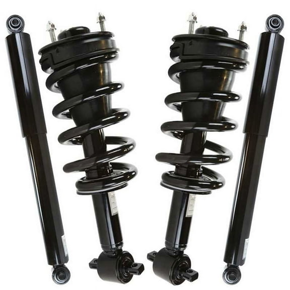 AutoShack Front Complete Strut & Coil Spring Rear Shock Absorbers | Replacement for 2007-2013 Chevrolet Silverado 1500 2007-2013 GMC Sierra 1500 | 4-PC