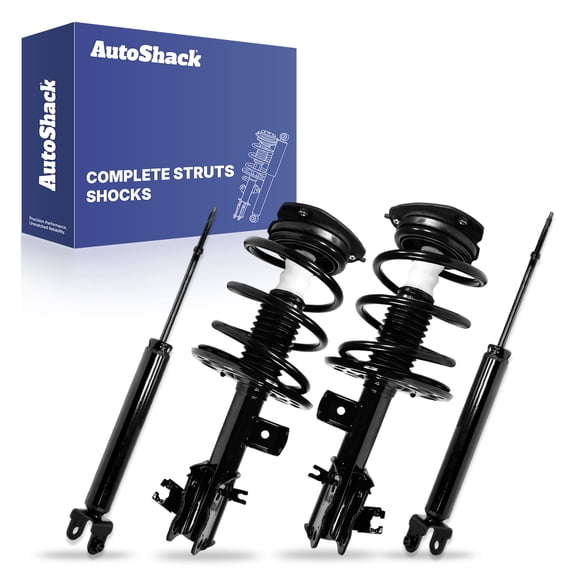 AutoShack Front and Rear Complete Strut & Coil Spring Assemblies & Shock Absorbers - Driver and Passenger Side for Nissan, Altima 2007-2013, FWD L4 2.5L V6 3.5L