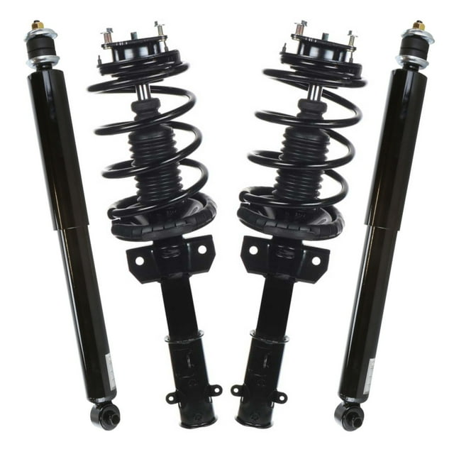 AutoShack Front Complete Strut & Coil Spring Assembly with Rear Shock Absorbers Set for 2011-2014 Ford Mustang 3.7L 5.0L V6 V8 RWD | Full-vehicle Suspension System Replacement Kit CSTKS0010