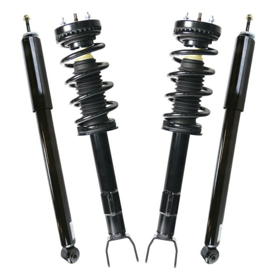 AutoShack Front Complete Strut & Coil Spring Assembly with Rear Shock Absorbers Set for 2012-2014 Dodge Challenger 2012-2016 Dodge Charger | Full-vehicle Suspension System Replacement Kit CSTKS0070