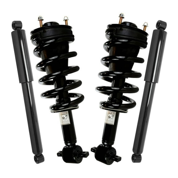 AutoShack Front Complete Strut & Coil Spring Rear Shock Absorbers | Replacement for 2007-2020 Chevrolet Tahoe 2007-2020 GMC Yukon 2015-2020 Chevrolet Suburban 2015-2020 GMC Yukon XL | 4-PC