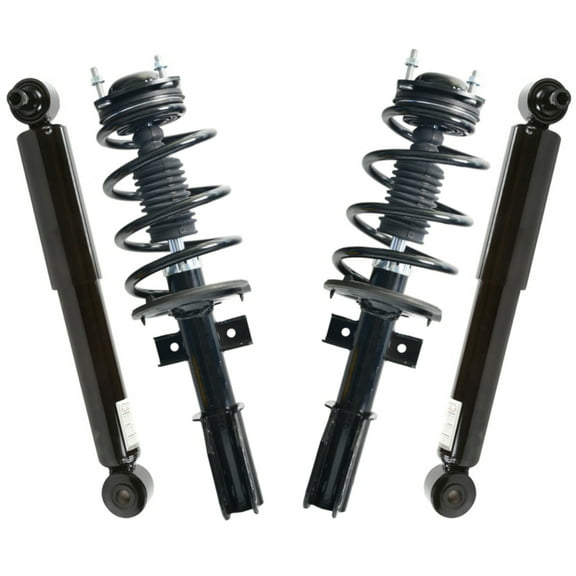 AutoShack Front Complete Strut & Coil Spring Rear Shock Absorbers | Replacement for 2013-2017 Chevrolet Traverse 2013-2016 GMC Acadia 2013-2017 Buick Enclave 2017 GMC Acadia Limited | 4-PC