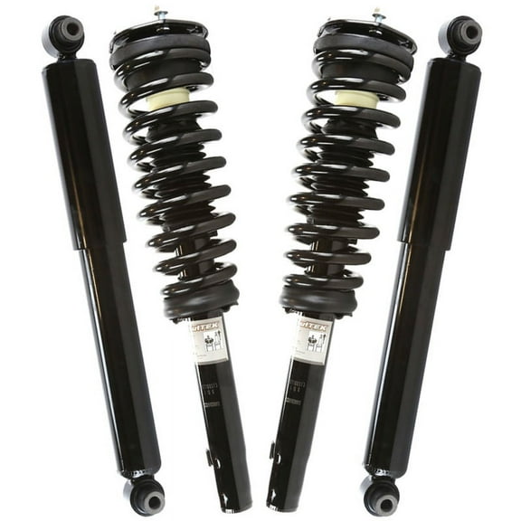AutoShack Front and Rear Complete Strut & Coil Spring Assemblies & Shock Absorbers - Driver and Passenger Side for Ford & Lincoln, Fusion 2010-2012 MKZ 2010-2012, AWD FWD V6 3.0L 3.5L