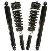 AutoShack Front and Rear Complete Strut & Coil Spring Assemblies & Shock Absorbers - Driver and Passenger Side for Ford & Lincoln, Fusion 2010-2012 MKZ 2010-2012, AWD FWD V6 3.0L 3.5L