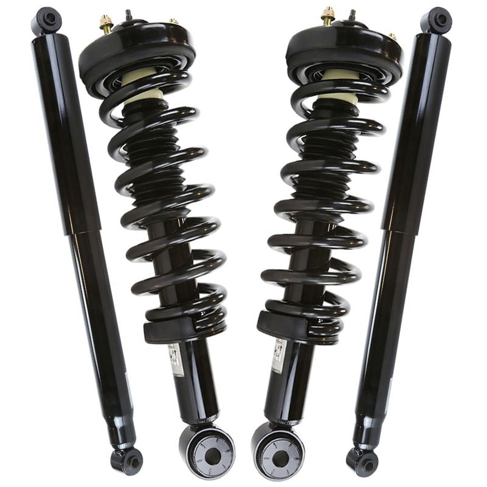 AutoShack Front Complete Strut \u0026 Coil Spring Assembly with Rear Shock Absorbers Set for Lincoln Mark LT 2004-2008 Ford F-150 RWD | Full-vehicle Suspension System Replacement Kit CST100118-263