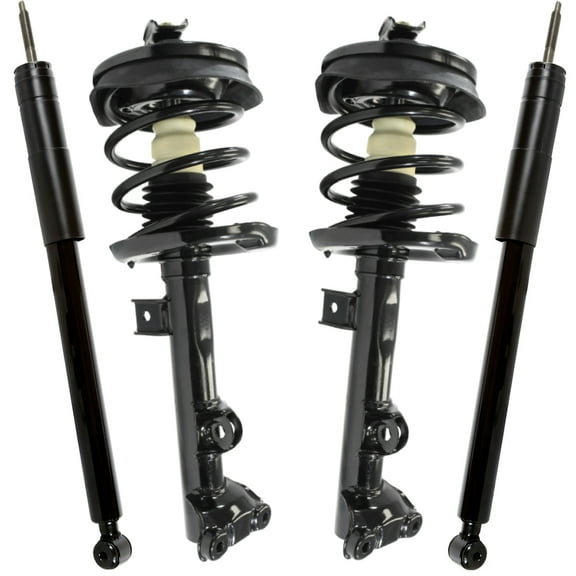 AutoShack Front Complete Strut & Coil Spring Rear Shock Absorbers | Replacement for 2002-2007 Mercedes-Benz C230 2006-2007 Mercedes-Benz C280 | 4-PC