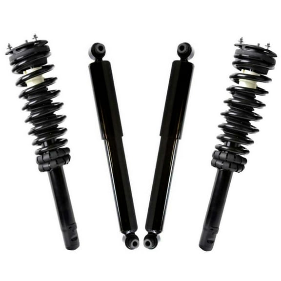 AutoShack Front and Rear Complete Strut & Coil Spring Assemblies & Shock Absorbers - Driver and Passenger Side for Ford & Mercury, Fusion 2010-2012 Milan 2010-2011, AWD FWD L4 2.5L