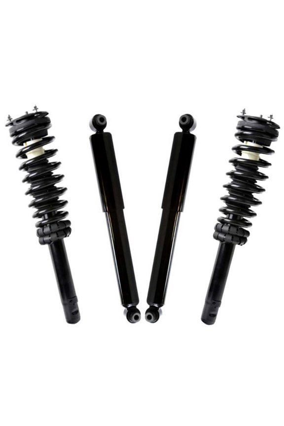 Front and Rear Complete Strut & Coil Spring Assemblies & Shock Absorbers - Driver and Passenger Side for Ford & Mercury, Fusion 2010-2012 Milan 2010-2011, AWD FWD L4 2.5L