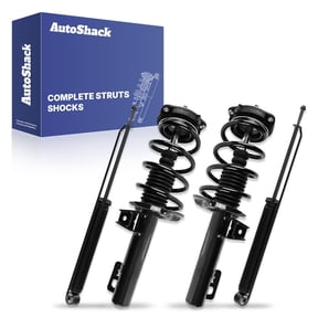 AutoShack Front and Rear Complete Strut & Coil Spring Assemblies & Shock Absorbers - Driver and Passenger Side for Volkswagen, Jetta 2005-2018, FWD L4 1.4L 1.8L 1.9L 2.0L L5 2.5L