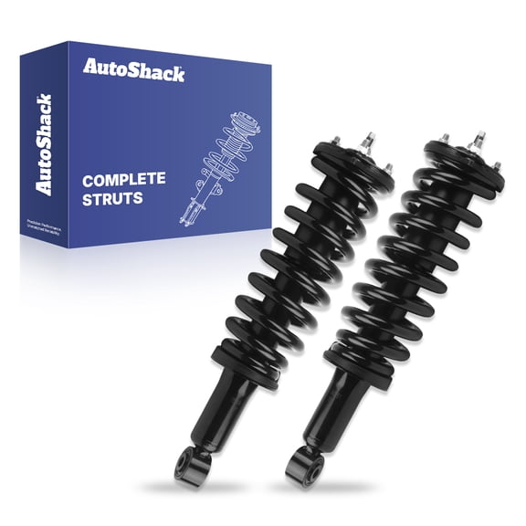 AutoShack Front Complete Strut & Coil Spring Assemblies - Driver and Passenger Side for Toyota, Tundra 2000-2006, 4WD RWD V6 3.4L 4.0L V8 4.7L
