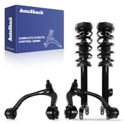 AutoShack Front Complete Strut and Coil Spring & Front Upper Control Arms and Ball Joint with Bushings for Dodge, Charger 2011-2023 Challenger 2011-2023, RWD V6 3.6L V8 5.7L