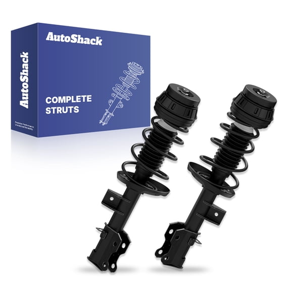 AutoShack Front Complete Strut & Coil Spring Left & Right Replacement for 2012-2016 Fiat 500 2-PC Set