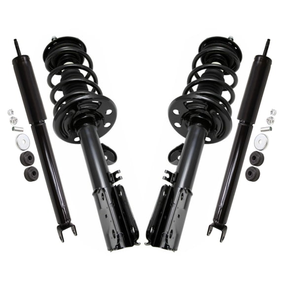 AutoShack Front and Rear Complete Strut & Coil Spring Assemblies & Shock Absorbers - Driver and Passenger Side for Ford, Explorer 2011-2013, FWD L4 2.0L V6 3.5L