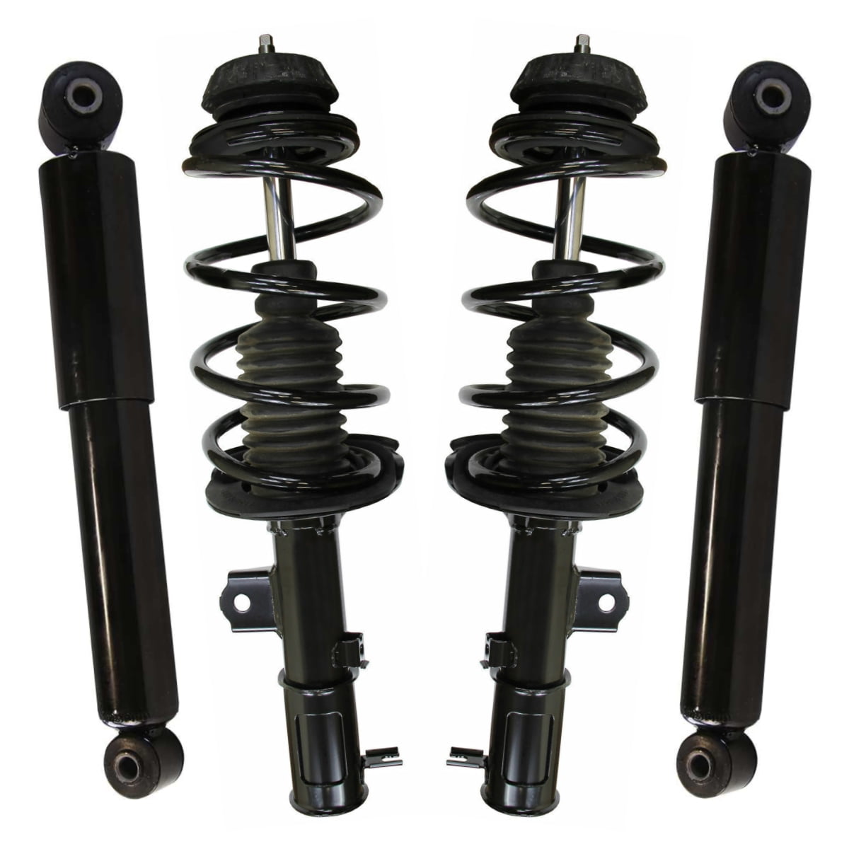 AutoShack Front Complete Strut Coil Spring and Rear Shock Absorber  