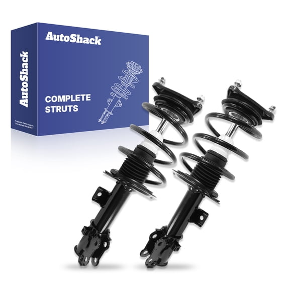 AutoShack Front Complete Strut & Coil Spring Assemblies - Driver and Passenger Side for Kia, Forte 2014-2018 Forte5 2014-2018, FWD L4 1.6L 1.8L 2.0L