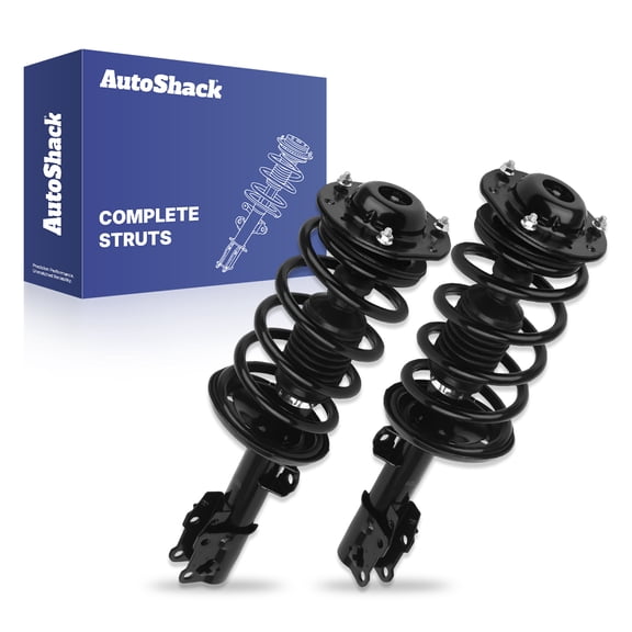 AutoShack Front Complete Strut & Coil Spring Assemblies - Driver and Passenger Side for Chevrolet, Pontiac & Saturn, Malibu 2004-2012 G6 2005-2010 Aura 2007-2009, FWD L4 2.2L 2.4L V6 3.5L 3.6L 3.9L
