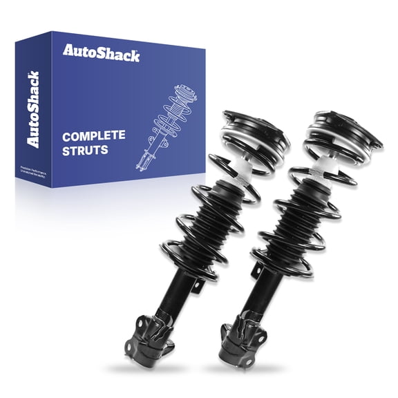 AutoShack Front Complete Strut & Coil Spring Assemblies - Driver and Passenger Side for Nissan, Versa 2007-2012, FWD L4 1.6L 1.8L