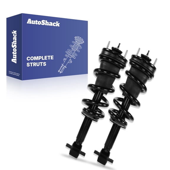 AutoShack Front Complete Strut & Coil Spring Assemblies - Driver and Passenger Side for Chevrolet & GMC, Silverado 1500 2014-2018 Sierra 1500 2014-2018, RWD V6 4.3L V8 5.3L 6.2L