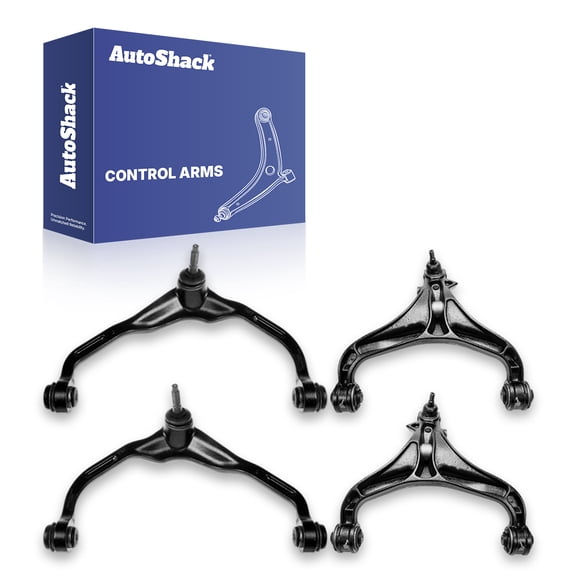 AutoShack Front Control Arms and Ball Joint with Bushings for Jeep & Dodge, Liberty 2008-2012 Nitro 2007-2011, 4WD RWD V6 3.7L 4.0L, 4-Piece Kit