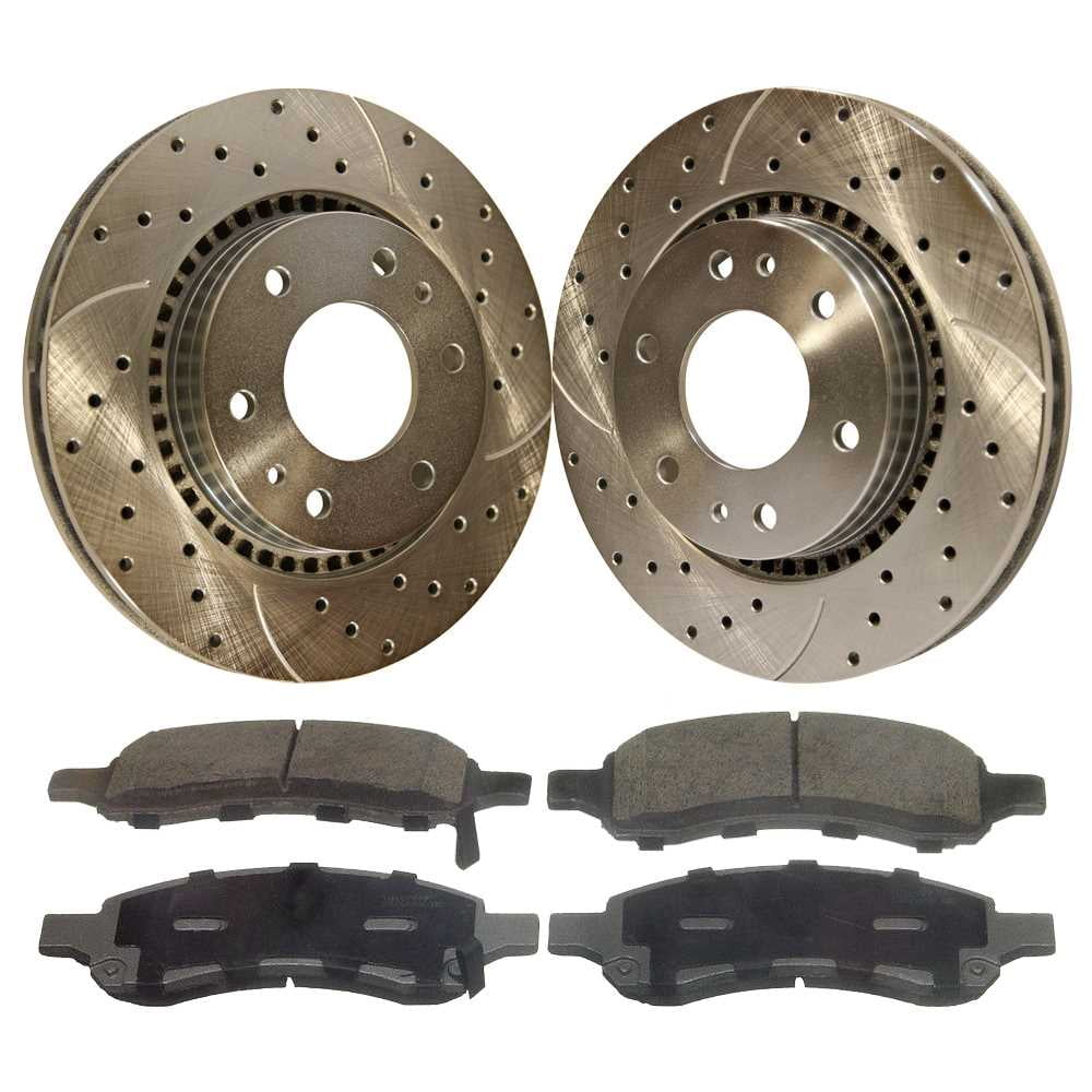 Kit Freni Completo Per Chevy Trailblazer, GMC Envoy - Dischi Anteriori 12.01" E Posteriori 12.80", Pastiglie Ceramiche, 10 Pezzi - Foto 12