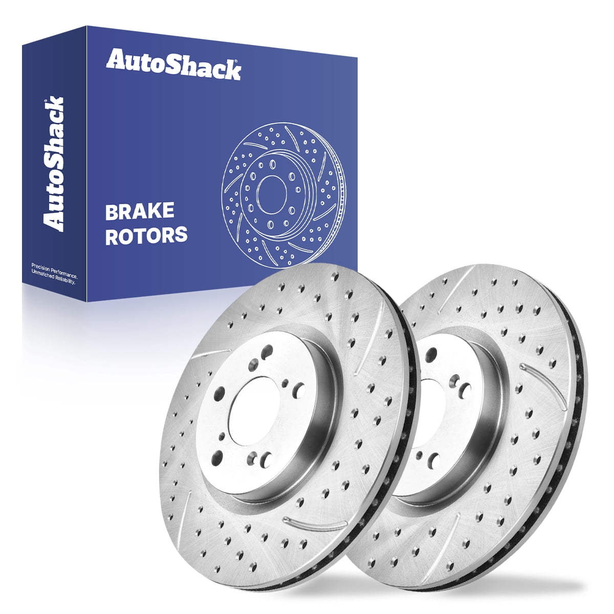 AutoShack Front Brake Rotors for Honda & Acura, Pilot 2009-2015 MDX ...