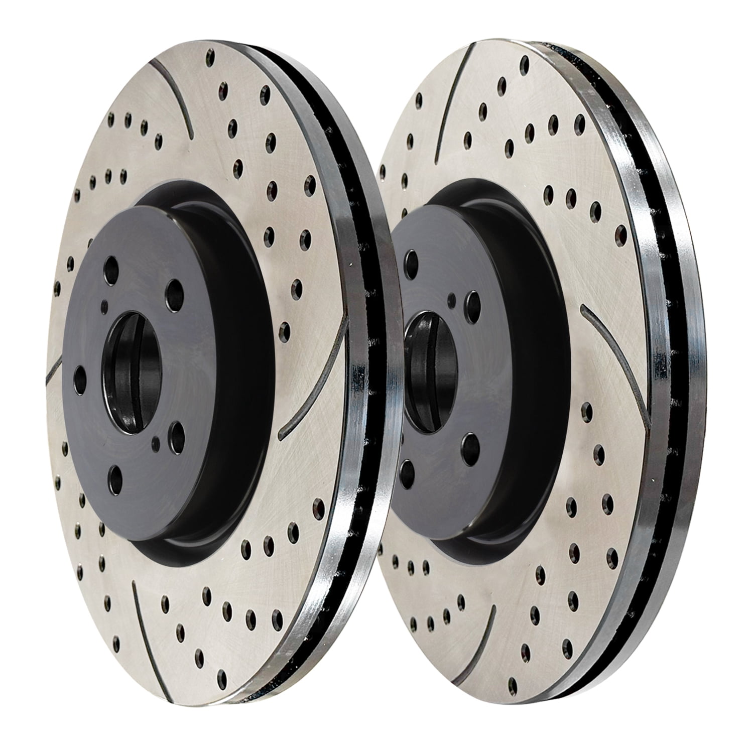 Front+Rear Brake Disc Rotor Ceramic Pads for Toyota Camry