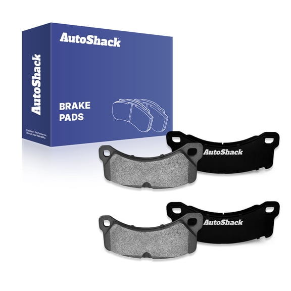 AutoShack Front Premium Ceramic Brake Pad Set for Porsche & Volkswagen, Cayenne 2008-2016 Touareg 2008-2017 Macan 2016-2017 Taycan 2021-2025, AWD RWD L4 2.0L V6 3.0L 3.6L V8 4.2L 4.8L V10 4.9L