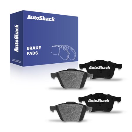 AutoShack Front Ceramic Brake Pad Set for Volvo, S60 2011-2018 XC70 2008-2016 S80 2007-2016 V60 2015-2018 V70 2008-2010, AWD FWD L4 2.0L L5 2.5L L6 3.0L 3.2L V8 4.4L