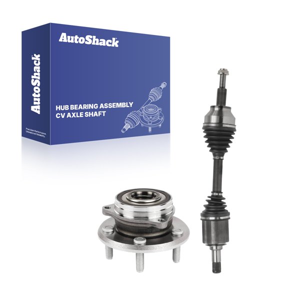 AutoShack Front CV Axle Shaft Wheel Hub Bearing Assembly for Jeep & Dodge, Grand Cherokee 2011-2021 Durango 2011-2022, AWD RWD V6 3.0L 3.6L V8 5.7L 6.2L 6.4L - Driver Side - With ABS, 5-Lugs