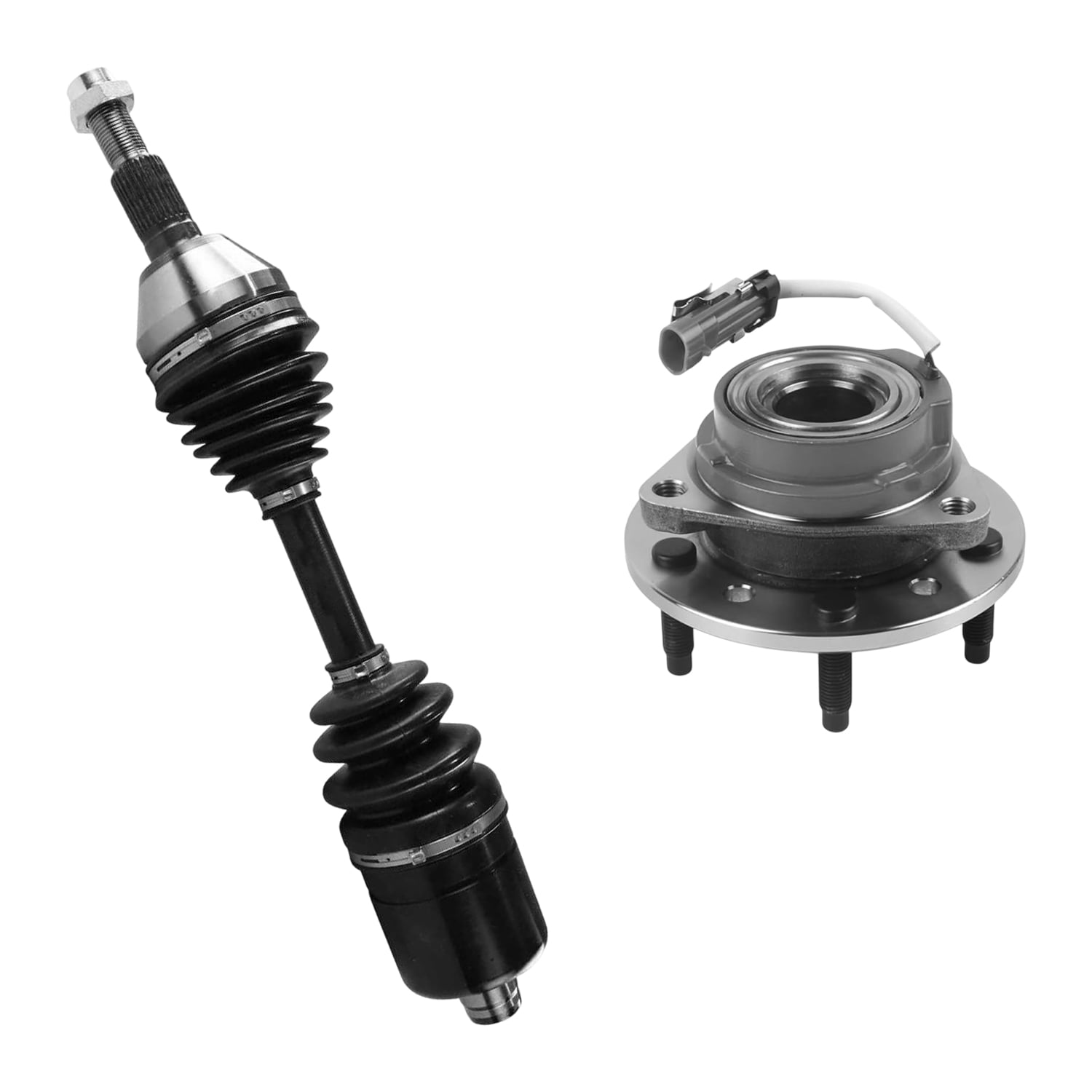 AutoShack Front CV Axle Shaft Wheel Hub Bearing Assembly for Chevrolet ...